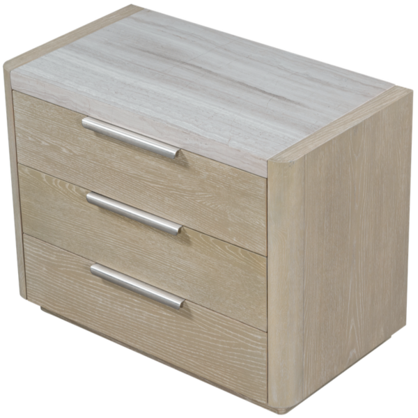 Warner Three Drawer Nightstand with elegant design and practical storage | BeBoldFurniture