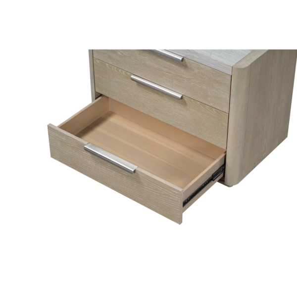 Warner Three Drawer Nightstand with elegant design and practical storage | BeBoldFurniture