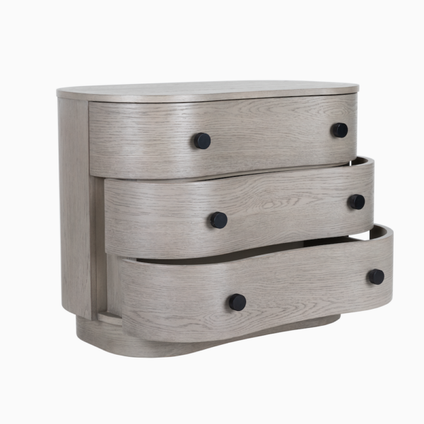 Emery Three Drawer Nightstand with elegant design and spacious storage | BeBoldFurniture