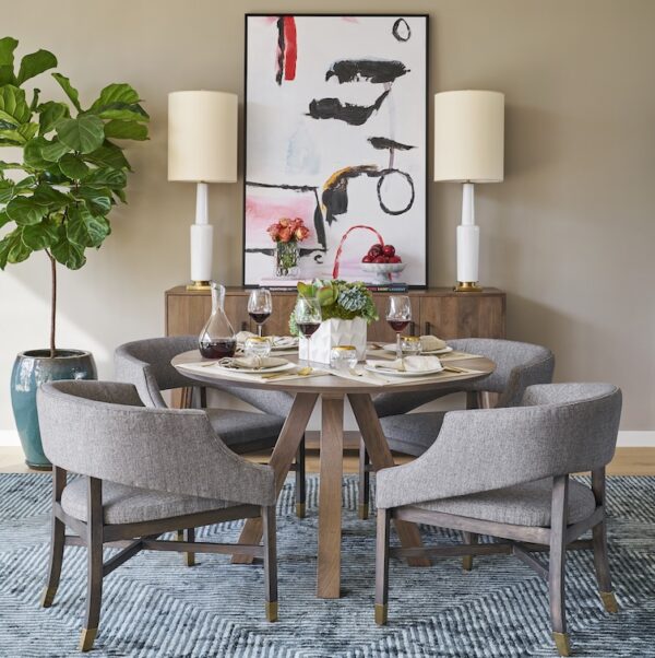 Trenton 54" Round Dining Table with stylish and functional design | BeBoldFurniture