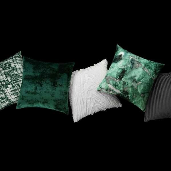 Grated Emerald Cushion | BeBoldFurniture