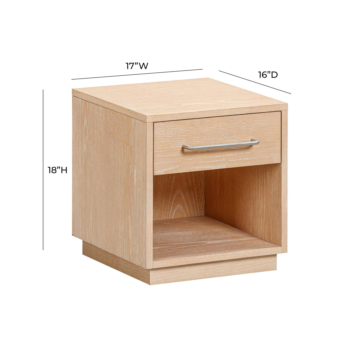 Marlow Natural Wood Nightstand | BeBoldFurniture