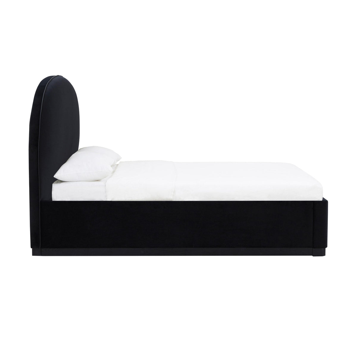 Marlow Black Velvet Bed | BeBoldFurniture