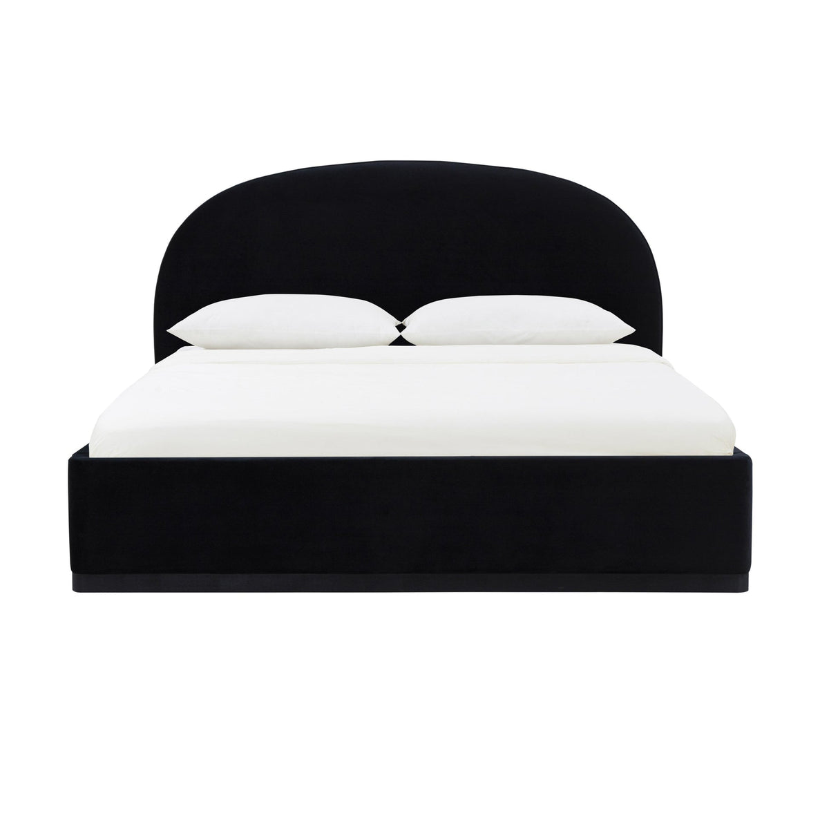 Marlow Black Velvet Bed | BeBoldFurniture