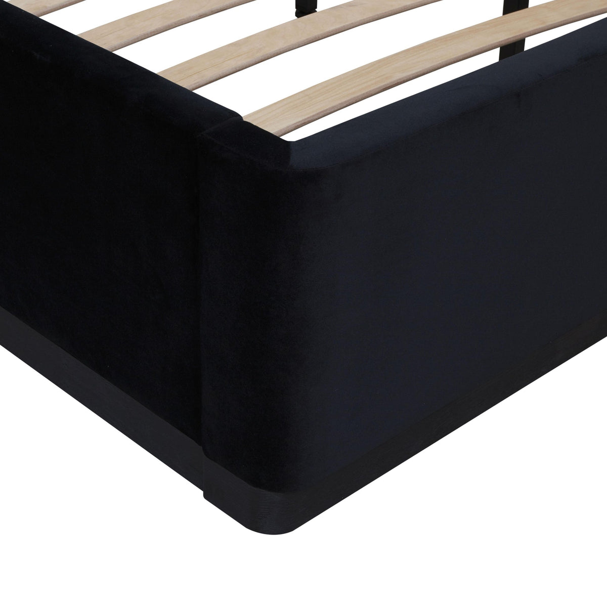 Marlow Black Velvet Bed | BeBoldFurniture