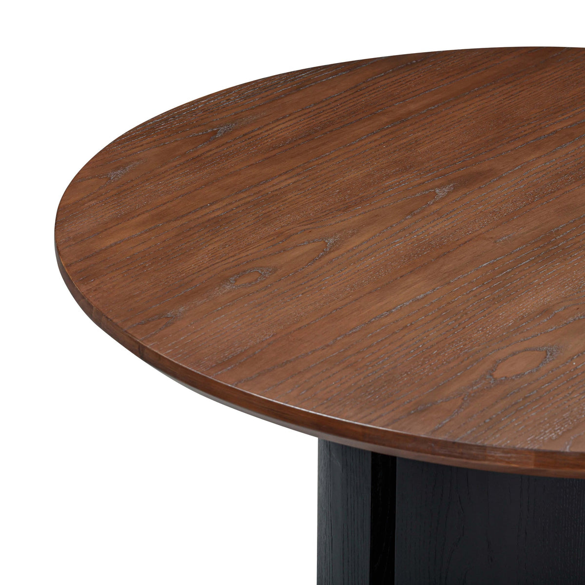 Marlow Black Wood Round Dining Table | BeBoldFurniture
