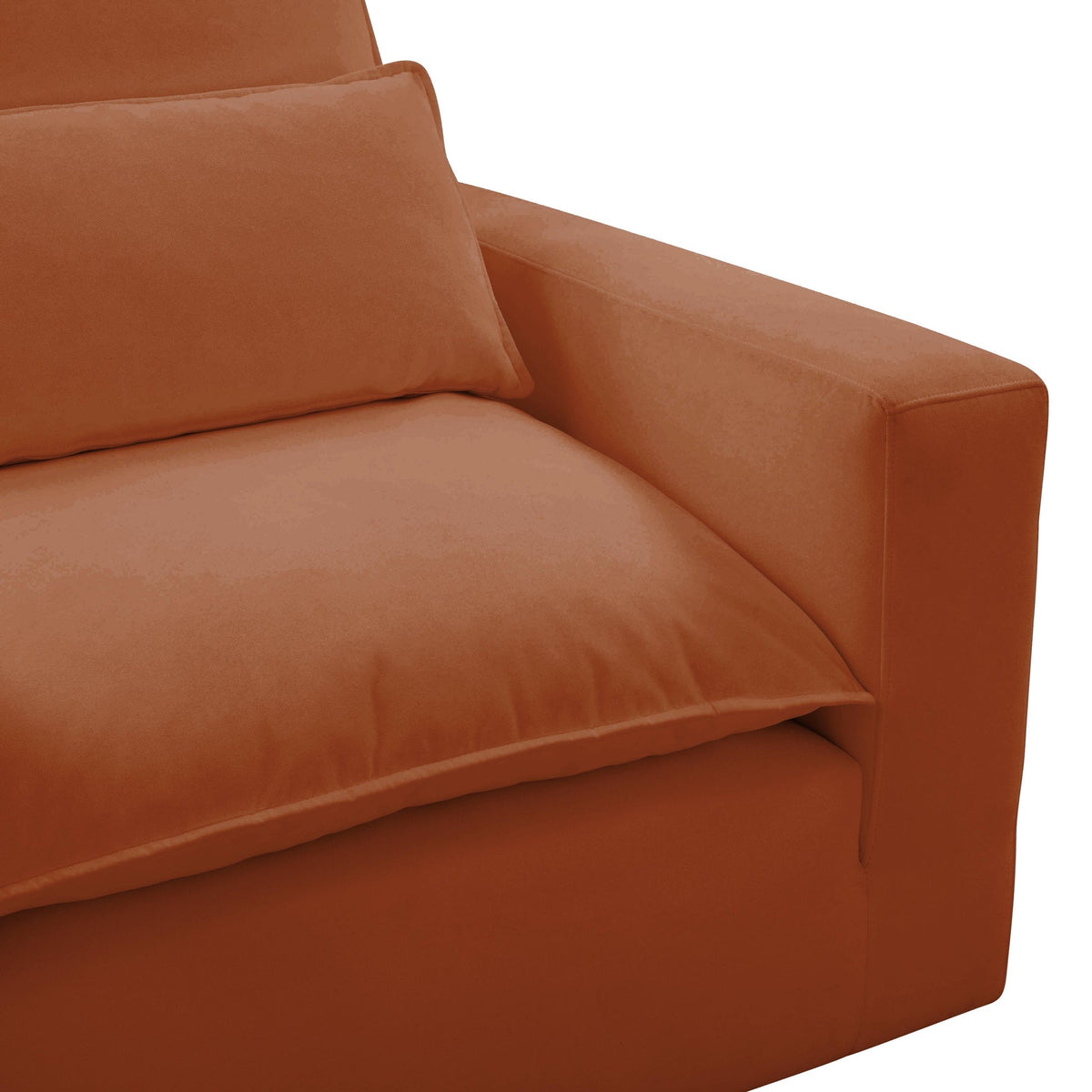 Cali Rust Performance Fabric Arm Chair | BeBoldFurniture