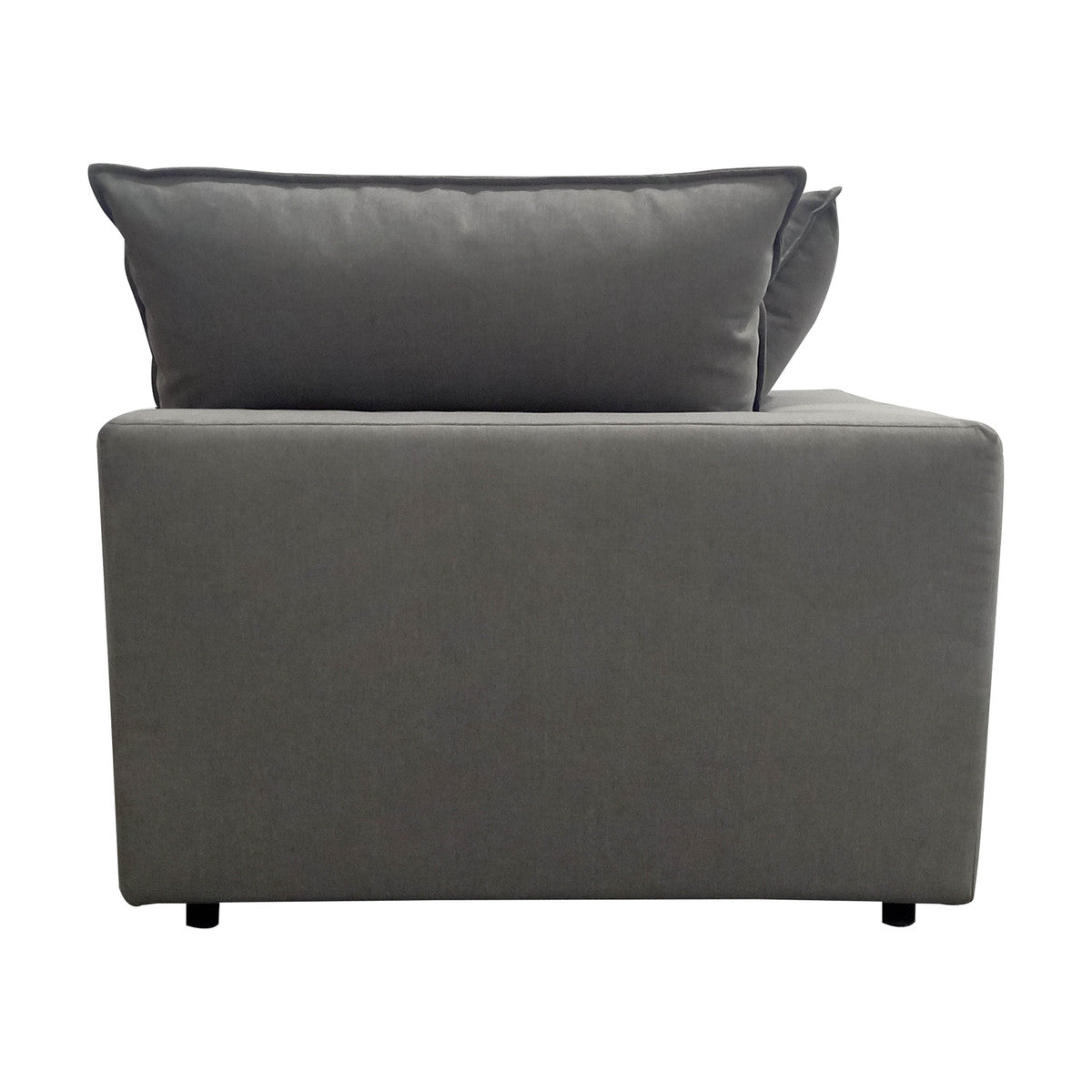 Cali Slate Performance Fabric Corner Chair | BeBoldFurniture