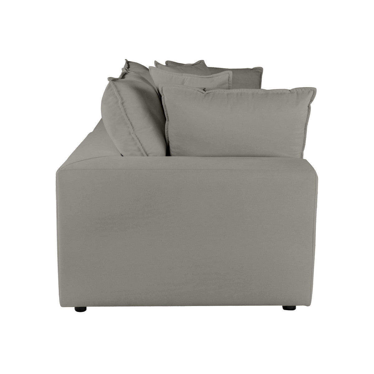 Cali Slate Performance Fabric Modular Loveseat | BeBoldFurniture