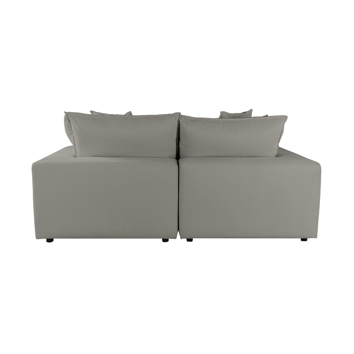 Cali Slate Performance Fabric Modular Loveseat | BeBoldFurniture