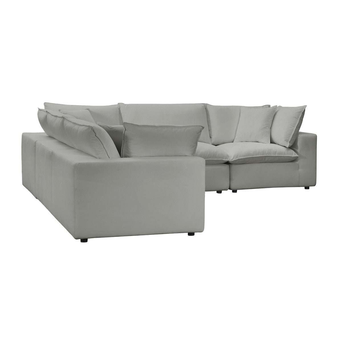 Cali Slate Performance Fabric Modular L-Sectional | BeBoldFurniture