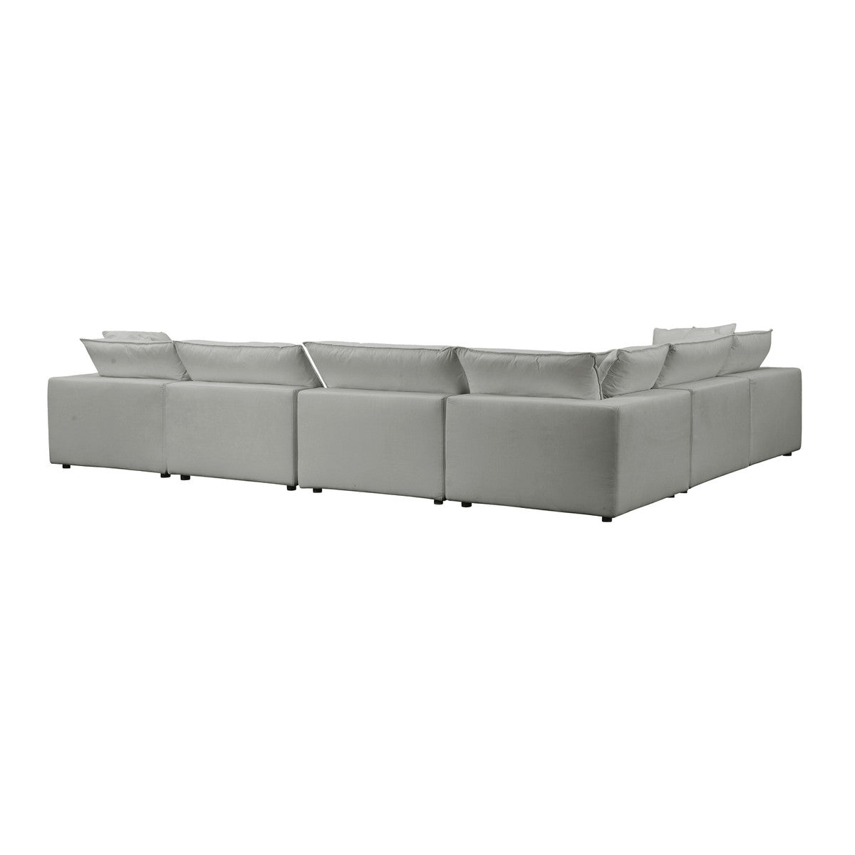 Cali Slate Performance Fabric Modular Large Chaise Sectional | BeBoldFurniture