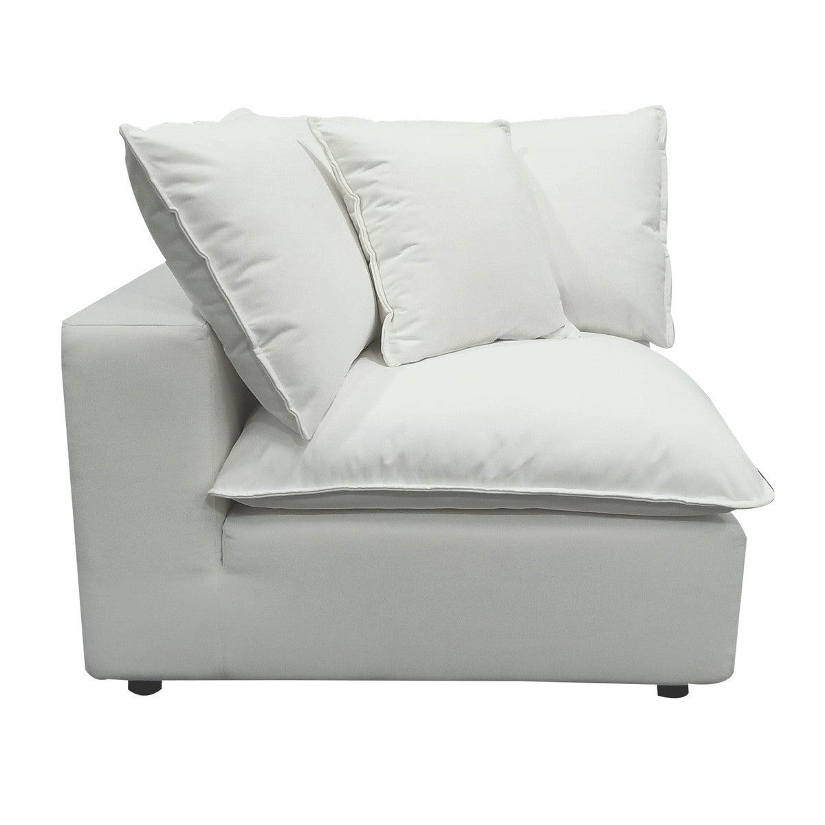 Cali Pearl Performance Fabric Corner Chair | BeBoldFurniture