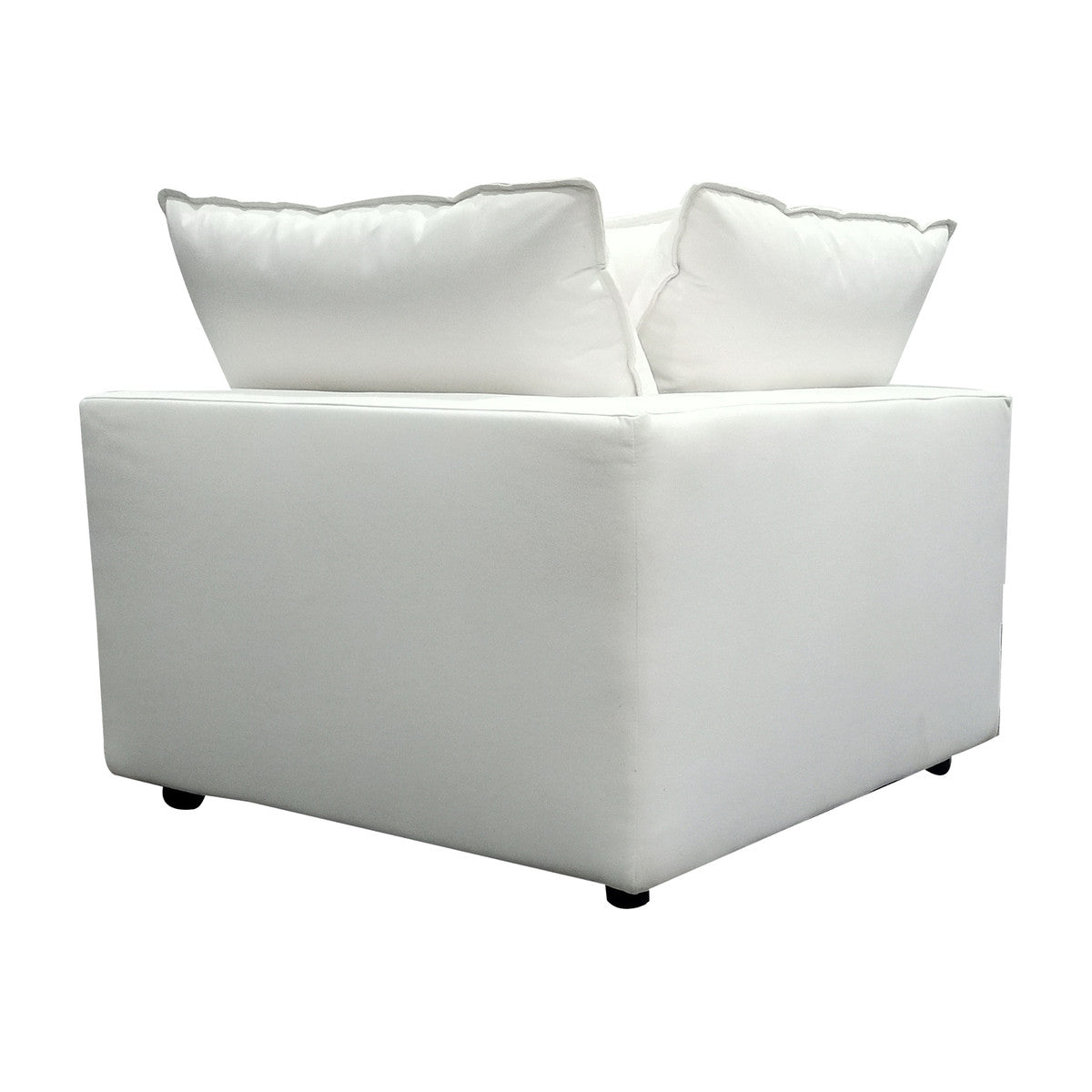 Cali Pearl Performance Fabric Corner Chair | BeBoldFurniture