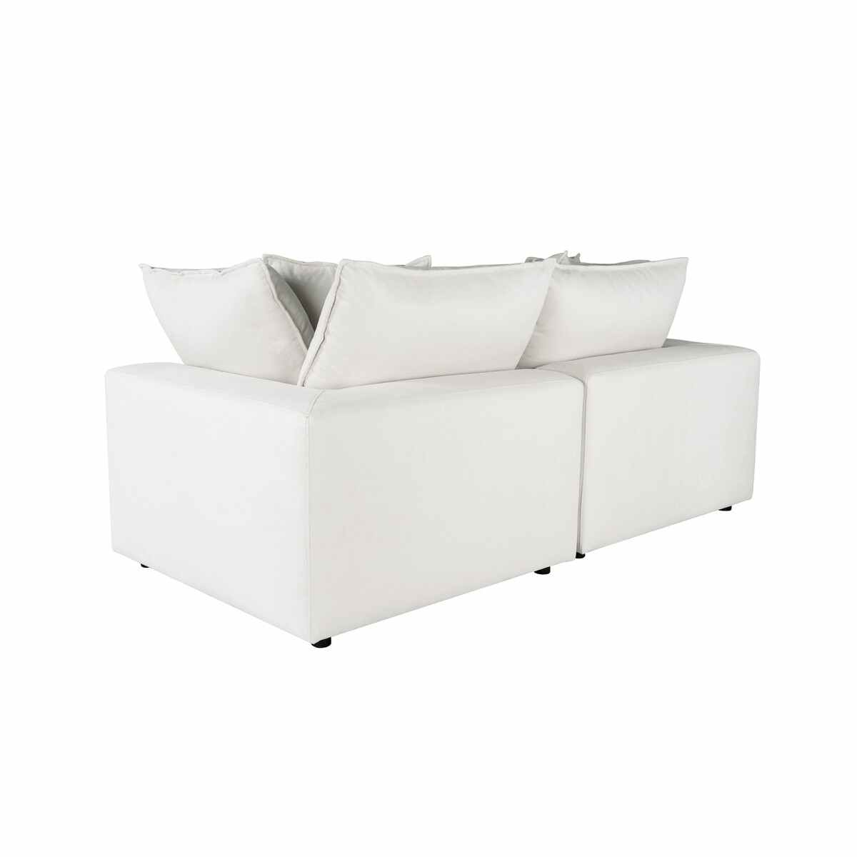 Cali Pearl Performance Fabric Modular Loveseat | BeBoldFurniture