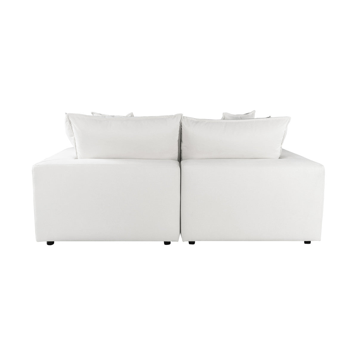 Cali Pearl Performance Fabric Modular Loveseat | BeBoldFurniture