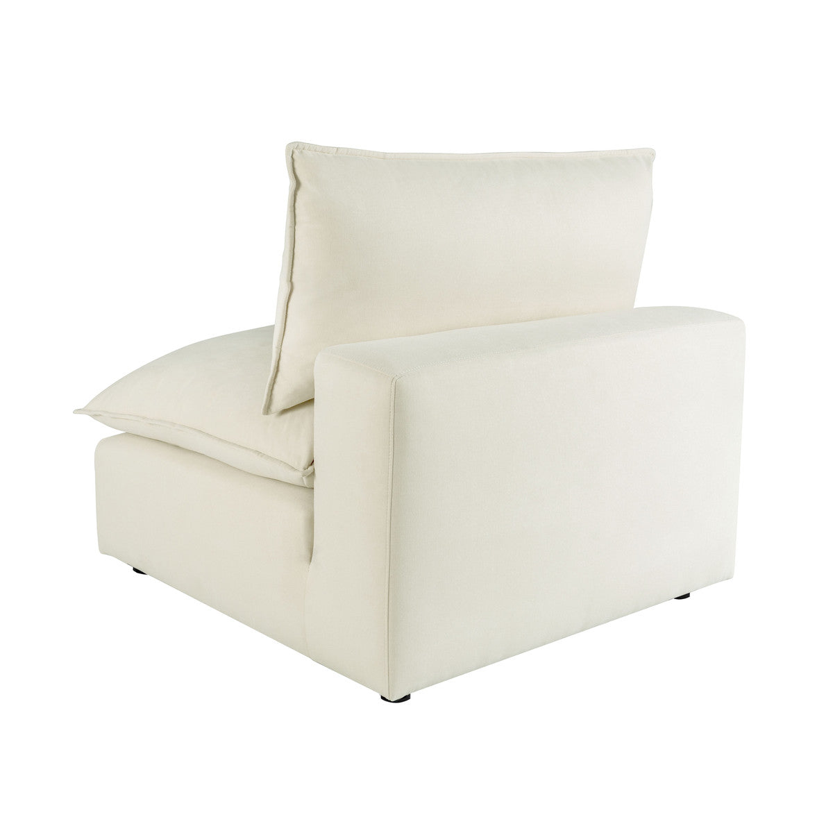 Cali Natural Performance Fabric Armless Chair | BeBoldFurniture