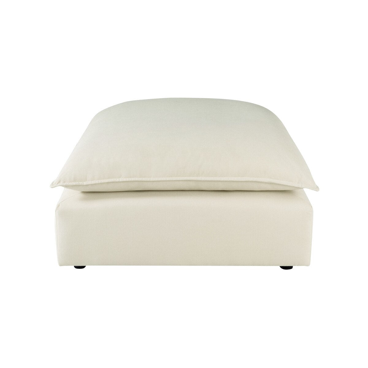 Cali Natural Performance Fabric Ottoman | BeBoldFurniture