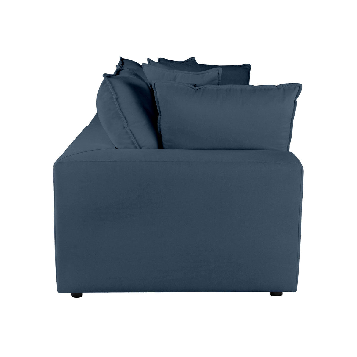 Cali Navy Performance Fabric Modular Loveseat | BeBoldFurniture