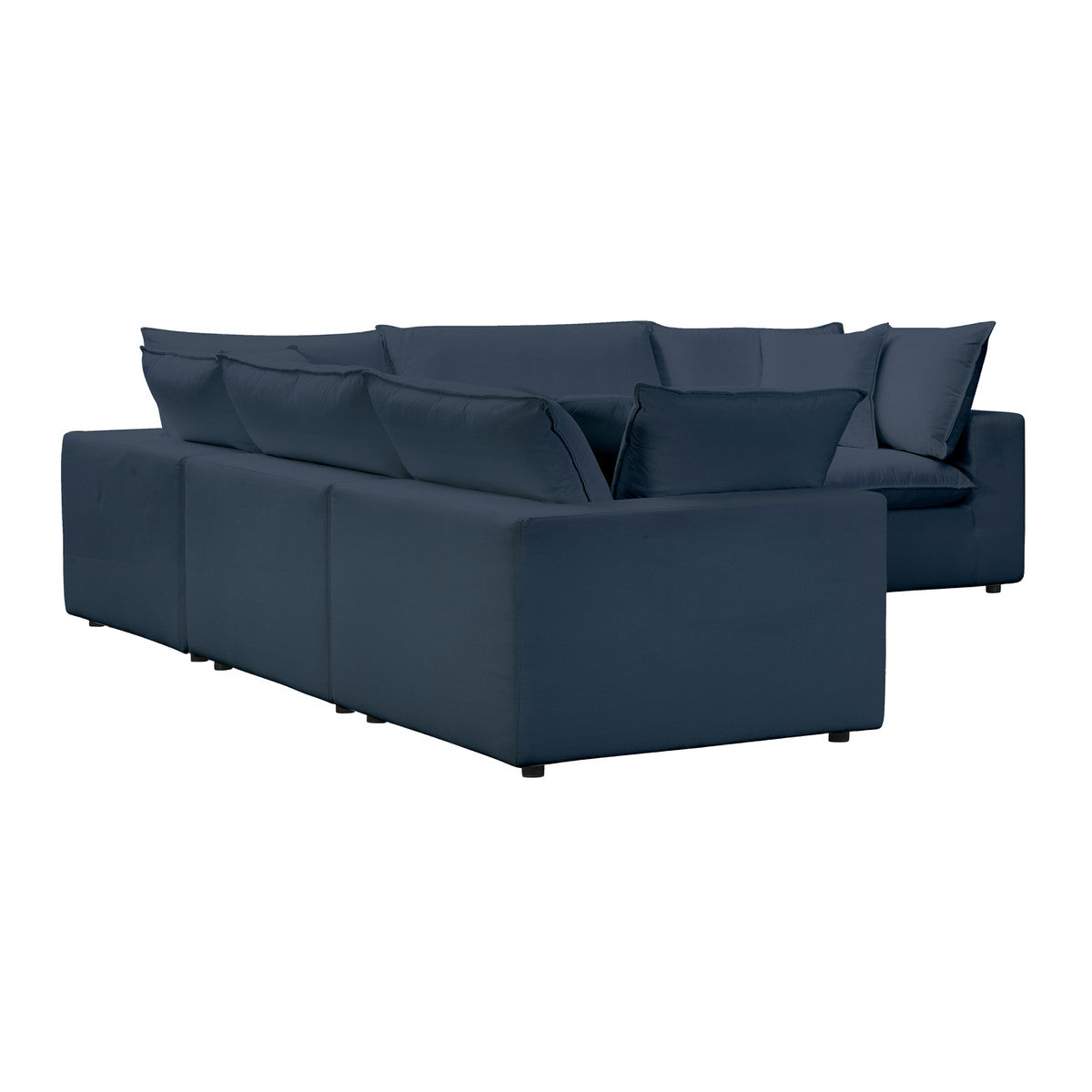 Cali Navy Performance Fabric Modular L-Sectional | BeBoldFurniture