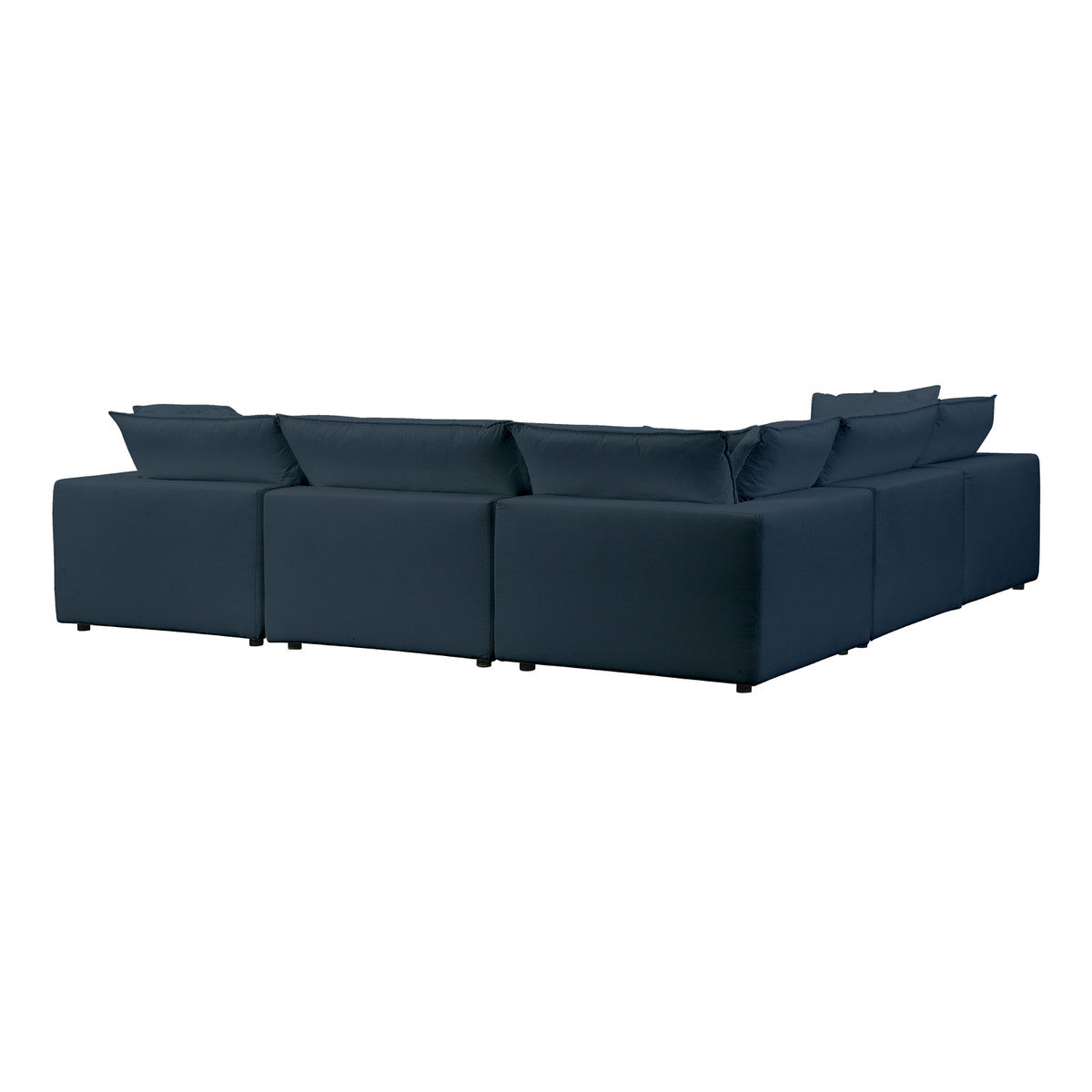 Cali Navy Performance Fabric Modular L-Sectional | BeBoldFurniture