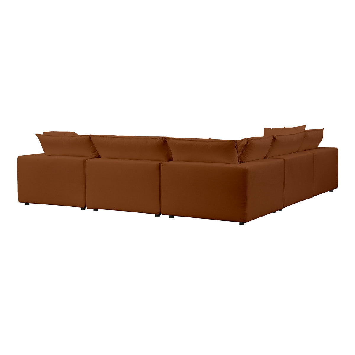 Cali Rust Performance Fabric Modular L-Sectional | BeBoldFurniture