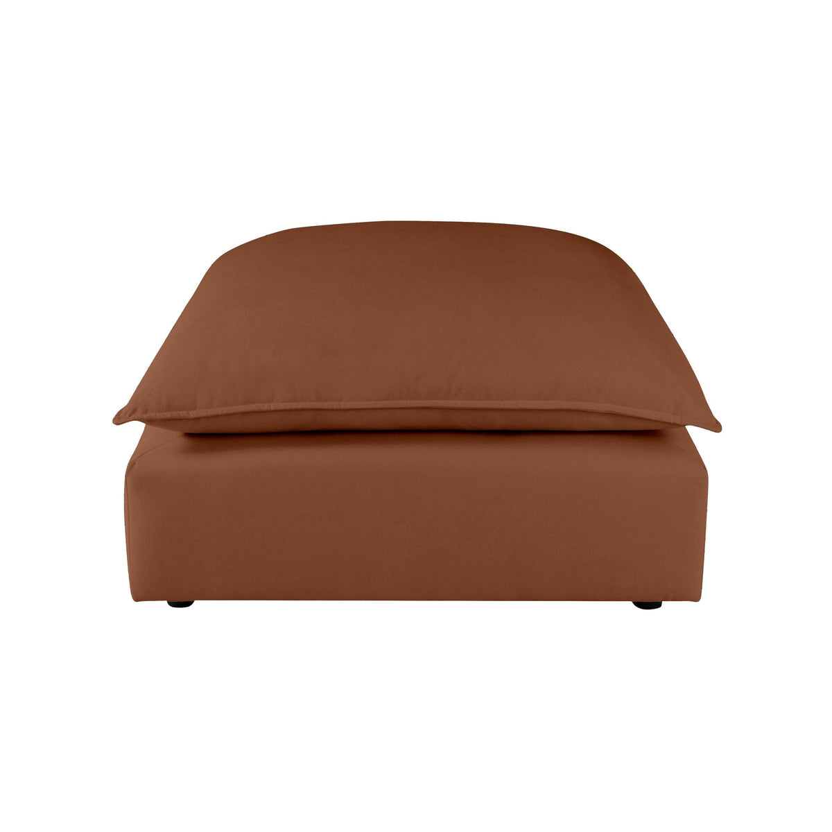 Cali Rust Performance Fabric Ottoman | BeBoldFurniture