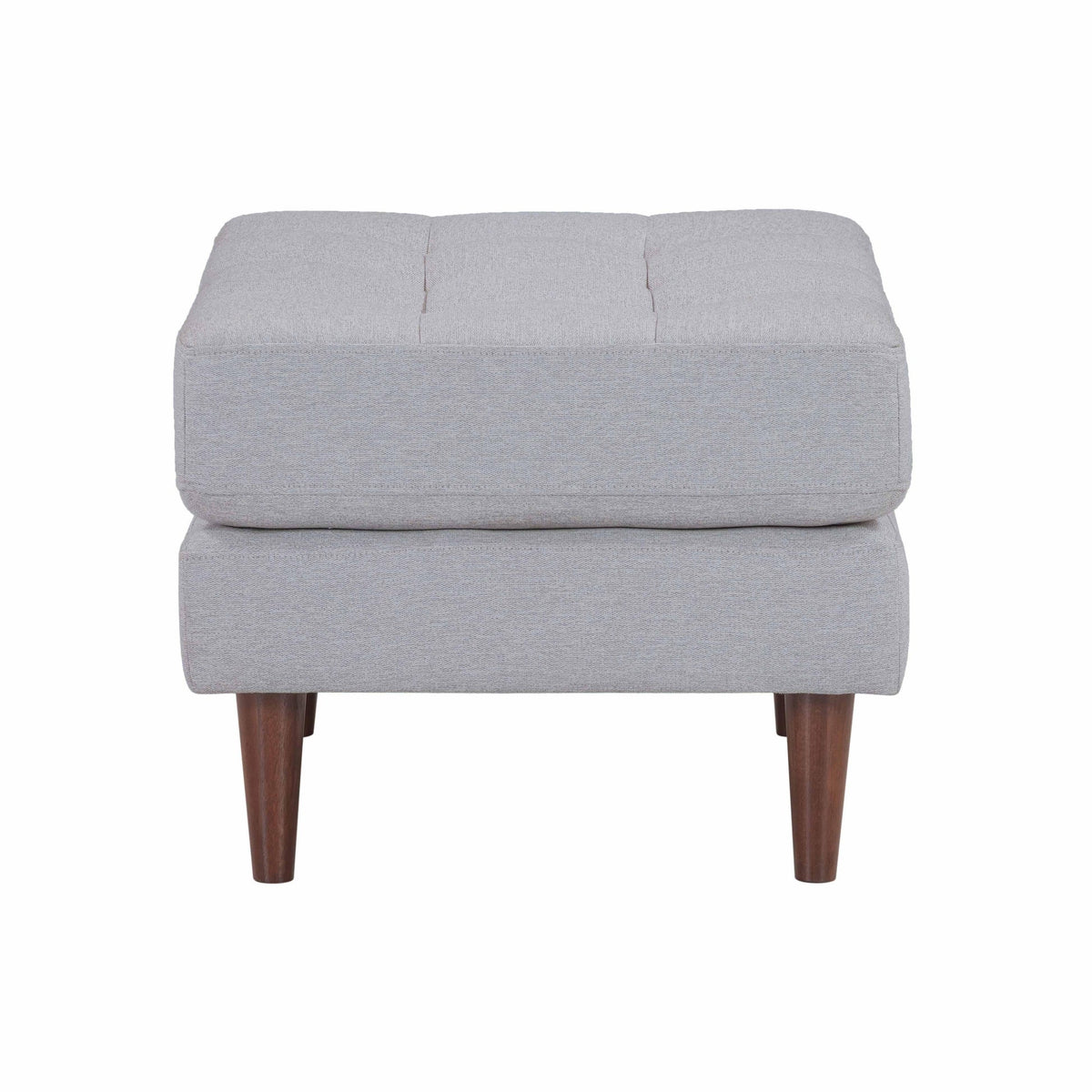 Cave Gray Tweed Ottoman | BeBoldFurniture