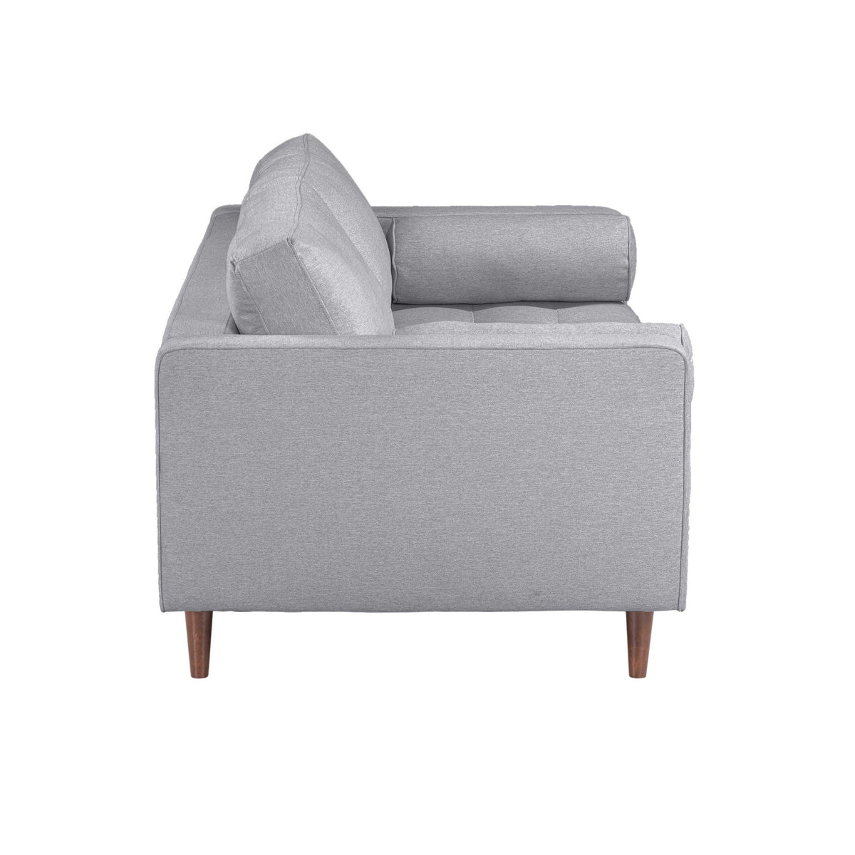 Cave Gray Tweed Loveseat | BeBoldFurniture