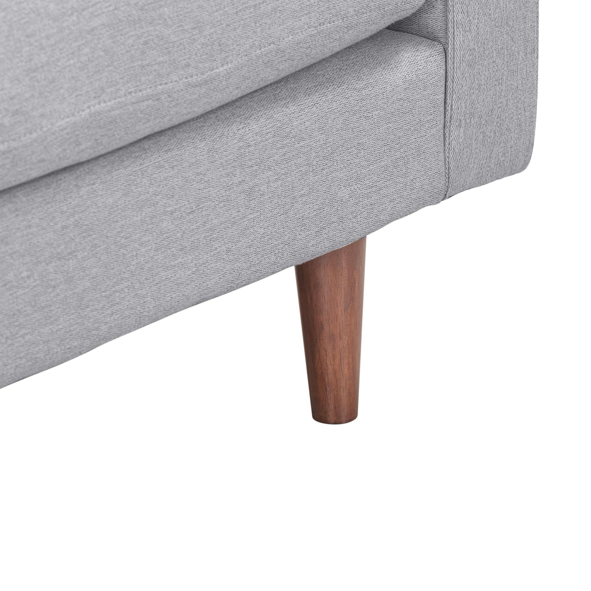 Cave Gray Tweed Loveseat | BeBoldFurniture