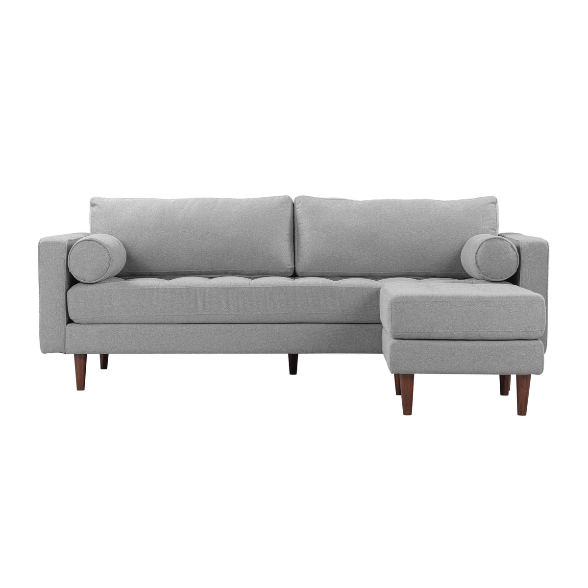 Cave Gray Tweed Sectional | BeBoldFurniture