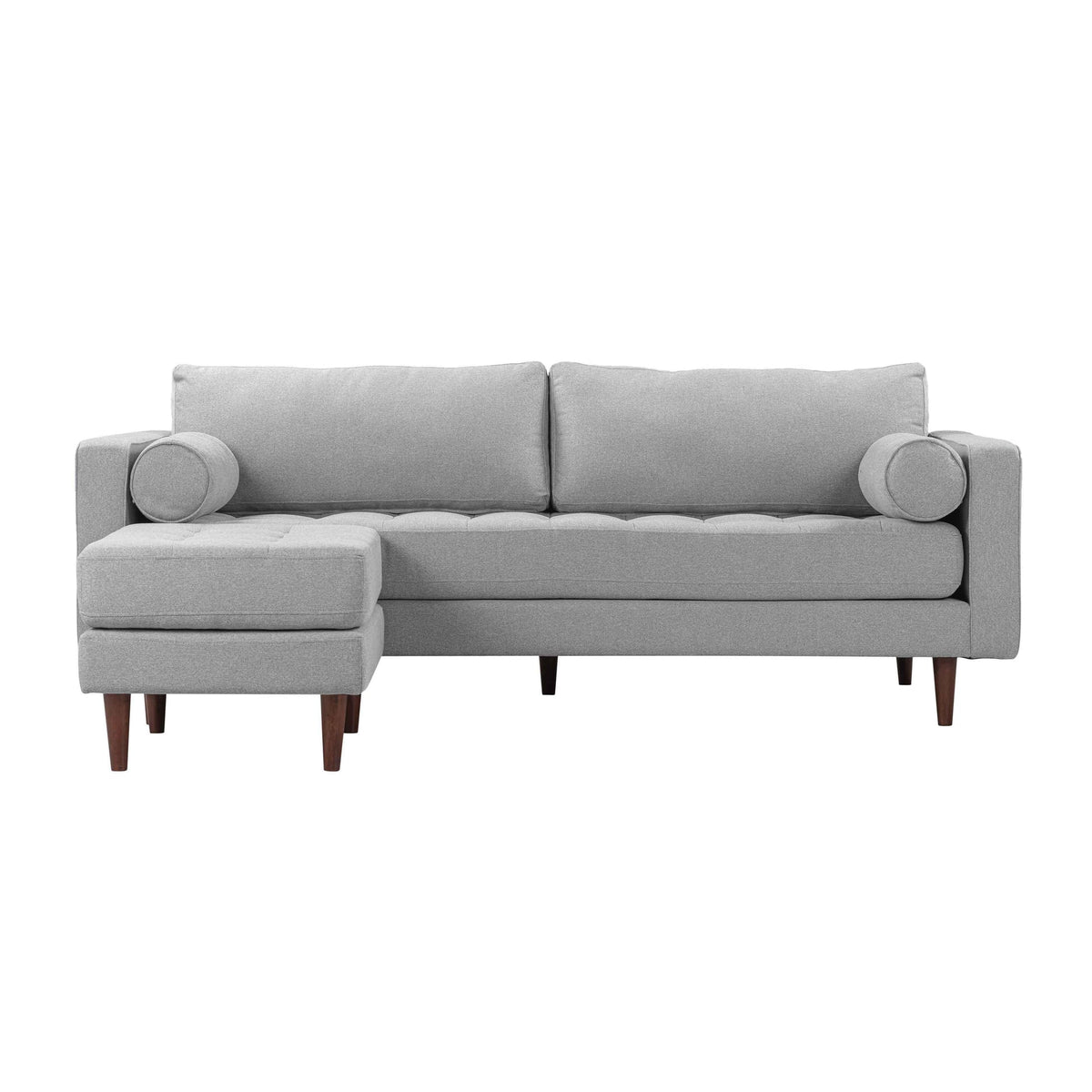 Cave Gray Tweed Sectional | BeBoldFurniture