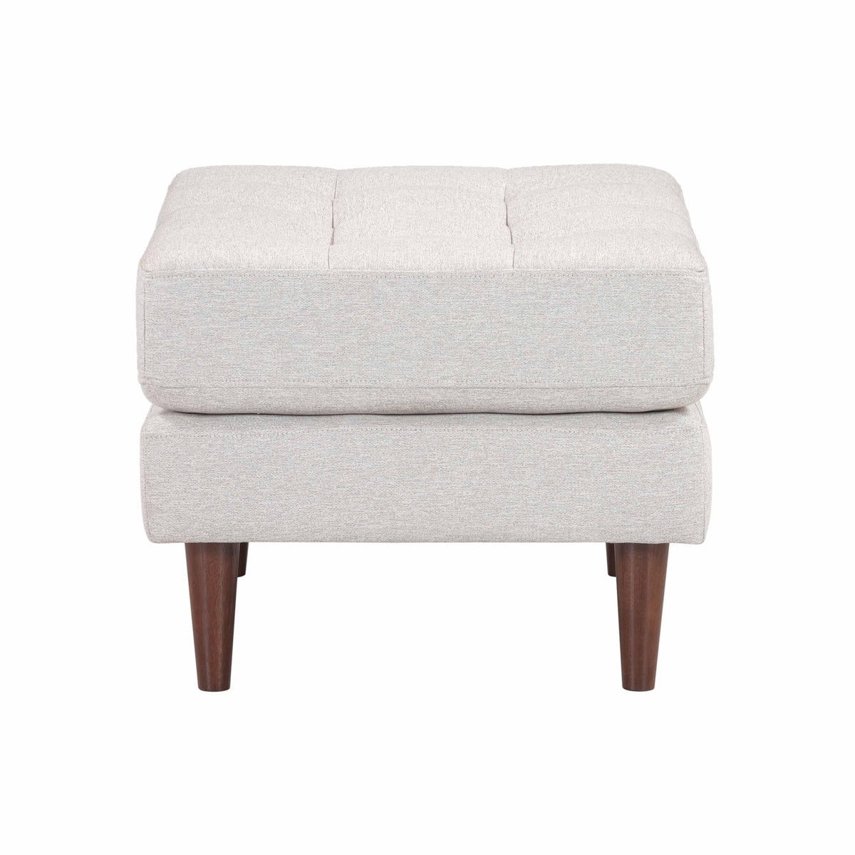 Cave Beige Tweed Ottoman | BeBoldFurniture