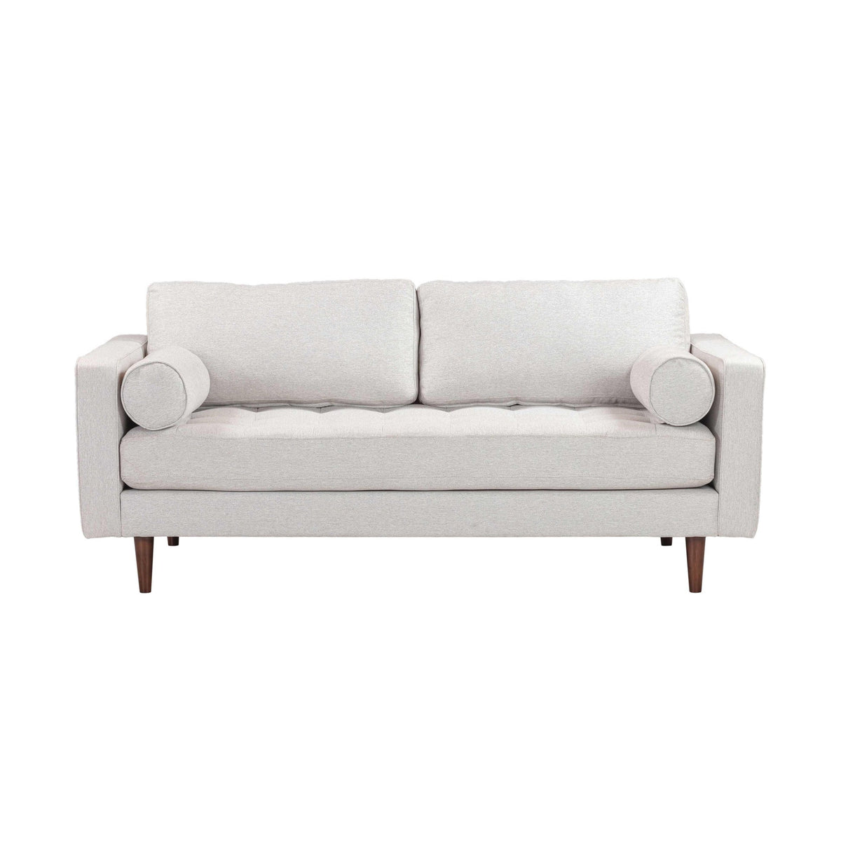 Cave Beige Tweed Loveseat | BeBoldFurniture