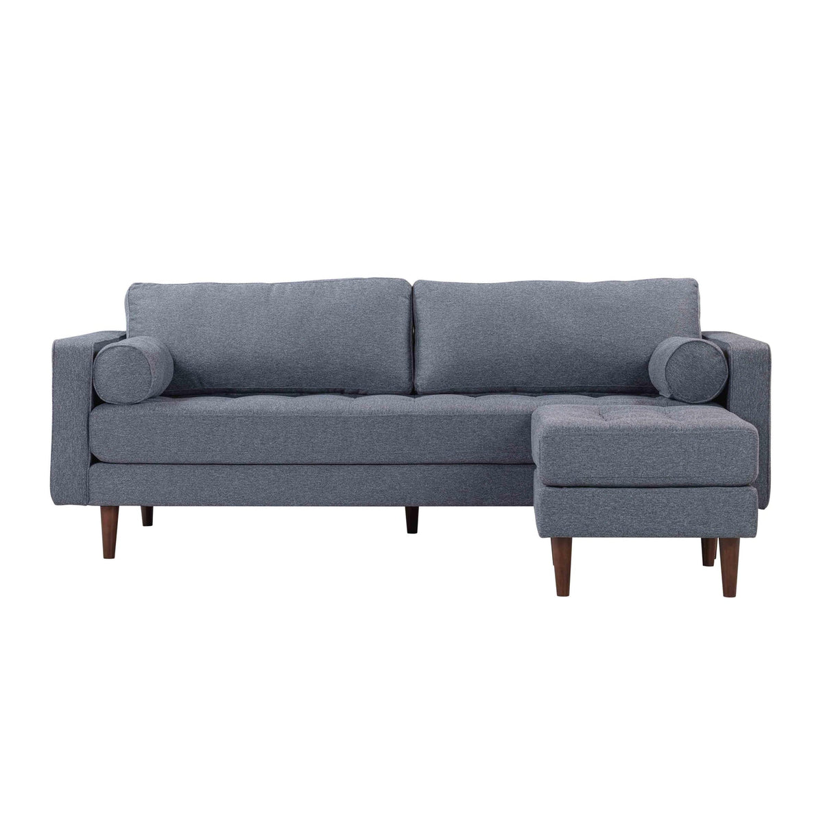 Cave Navy Tweed Sectional | BeBoldFurniture