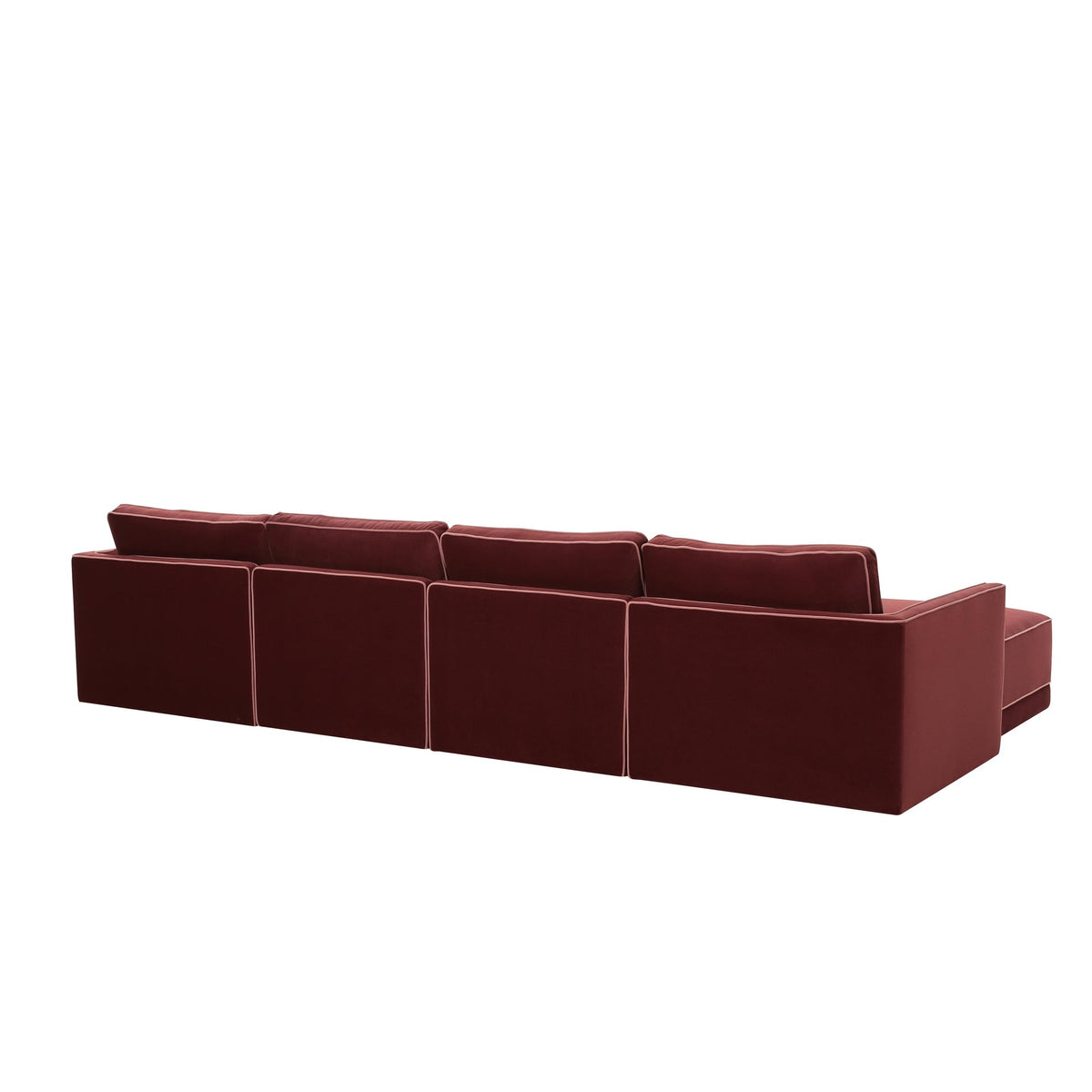 Willow Berry Red Modular U Sectional | BeBoldFurniture