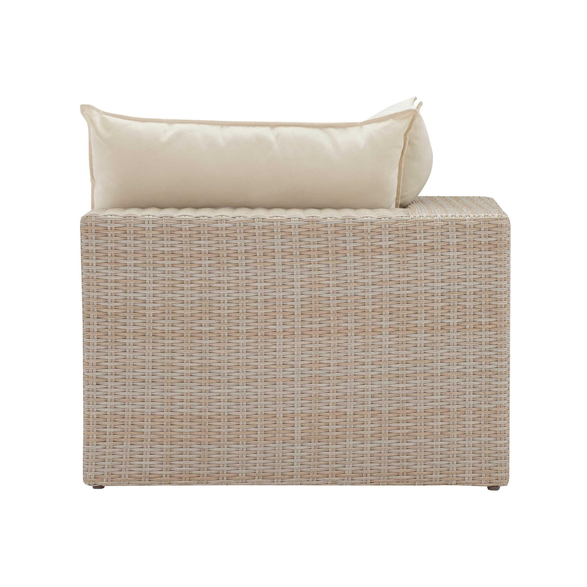 Cali Natural Wicker Outdoor Corner Chair | BeBoldFurniture