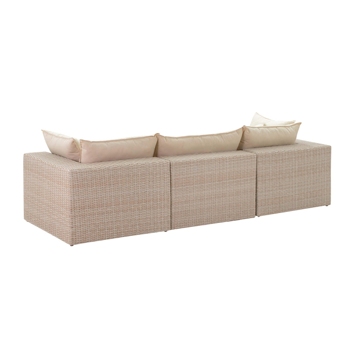 Cali Natural Wicker Outdoor Modular Sofa | BeBoldFurniture