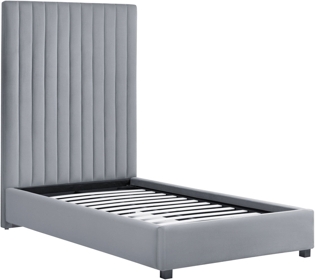 Arabelle Grey Bed Twin Size In Houston | BeBoldFurniture 