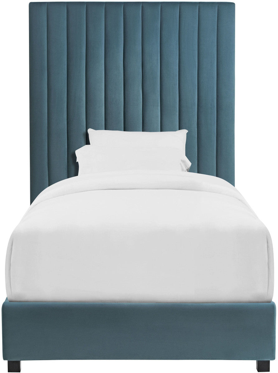 Arabelle Sea Blue Bed Twin Size In Houston | BeBoldFurniture 