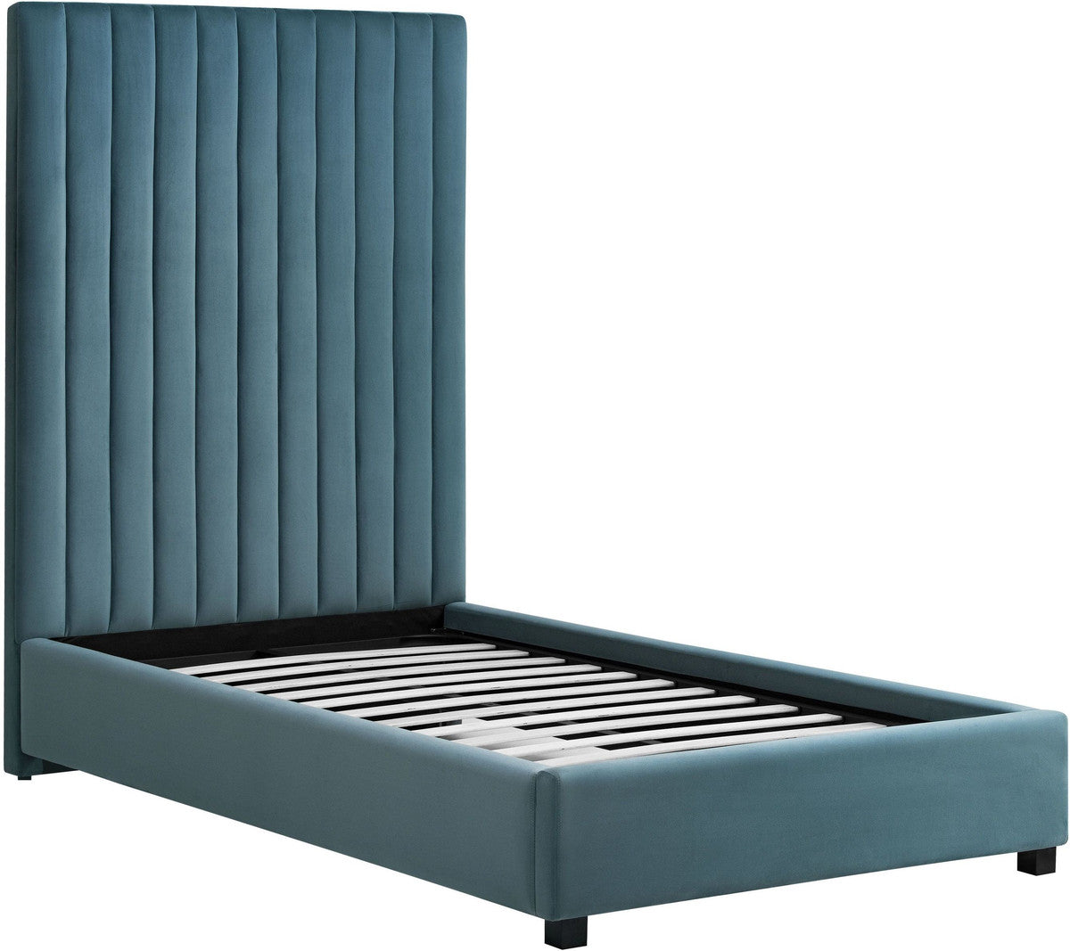 Arabelle Sea Blue Bed Twin Size In Houston | BeBoldFurniture 