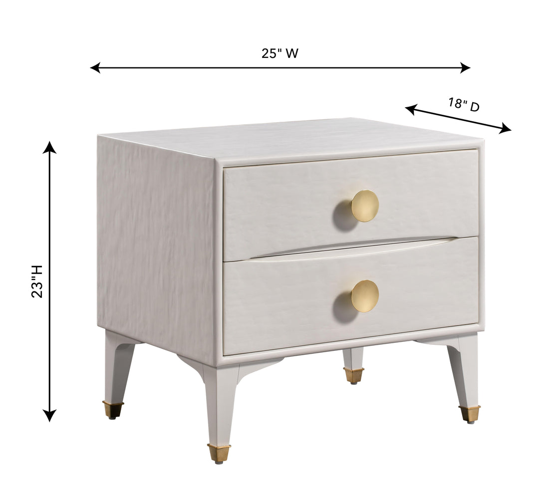 Divine White Nightstand | BeBoldFurniture