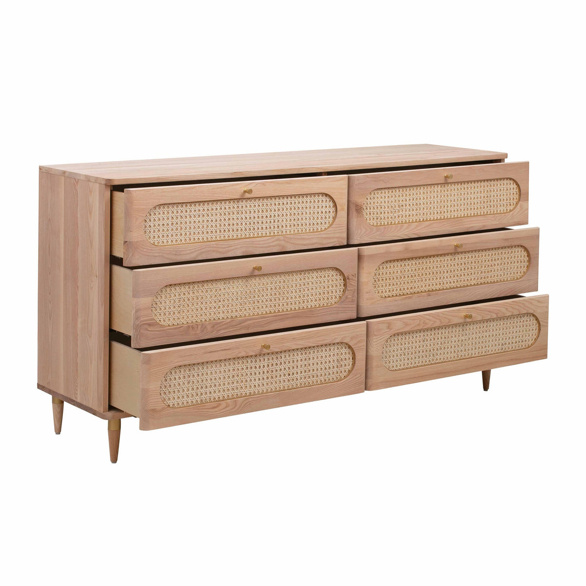 Carmen Cane 6 Drawer Dresser | BeBoldFurniture