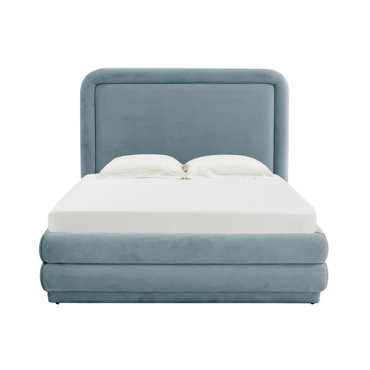 Briella Bluestone Velvet Bed | Be Bold Furniture