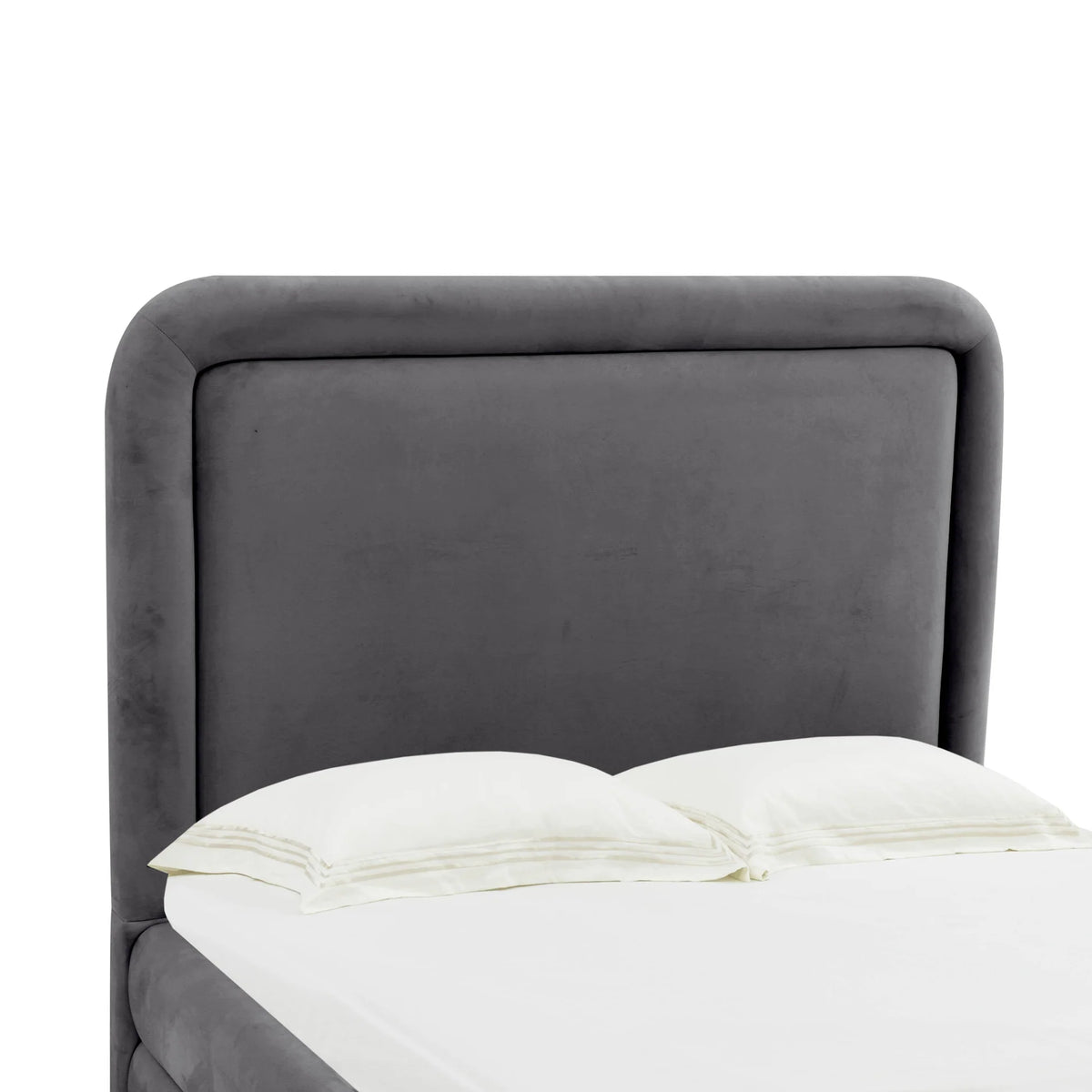 Briella Dark Grey Velvet Bed | BeBoldFurniture