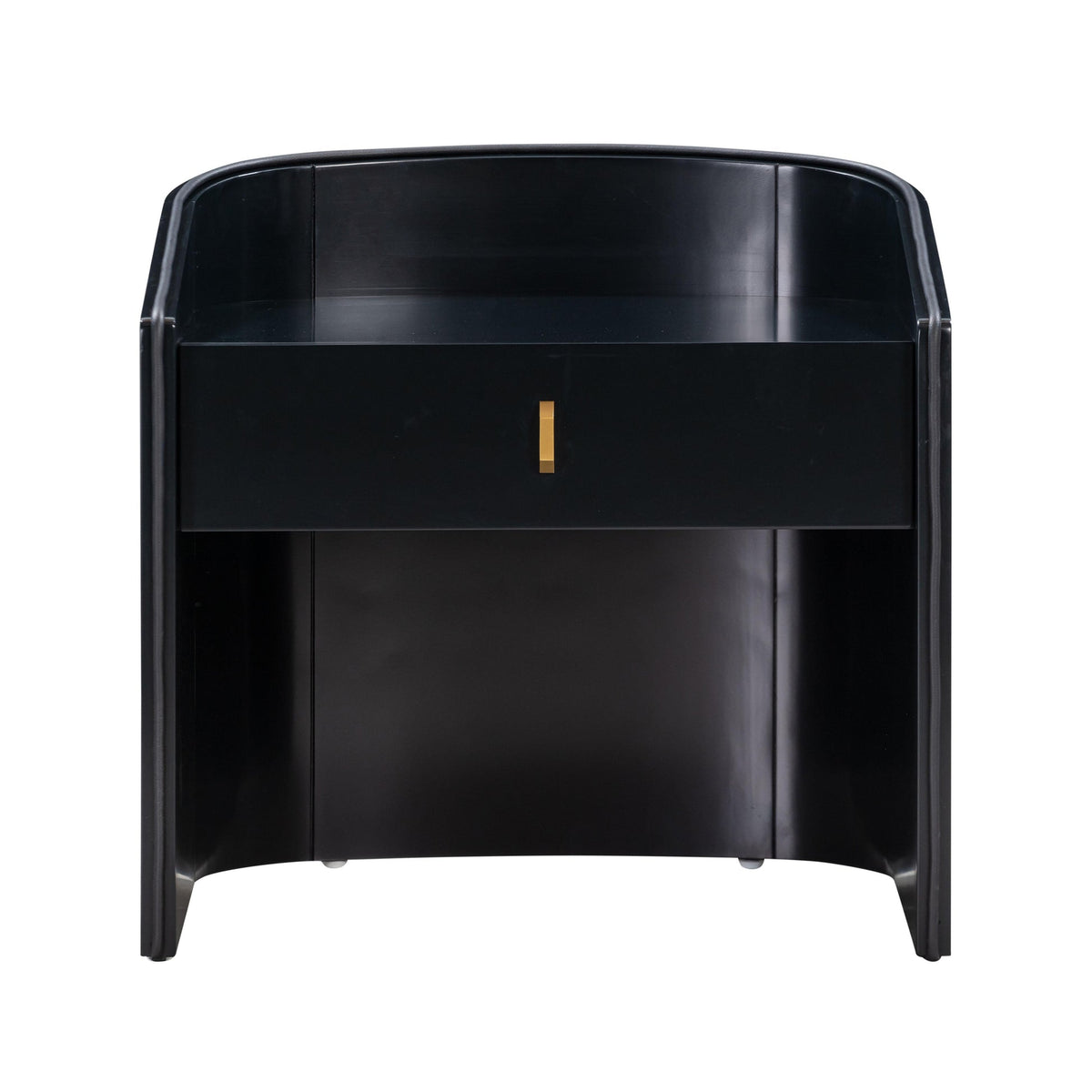 Collins Black Lacquer Nightstand | BeBoldFurniture