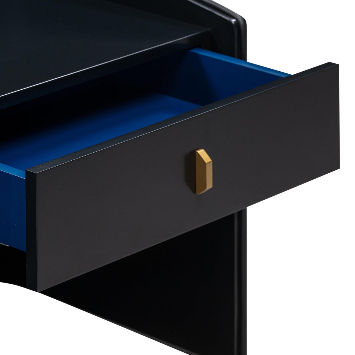 Collins Black Lacquer Nightstand | BeBoldFurniture