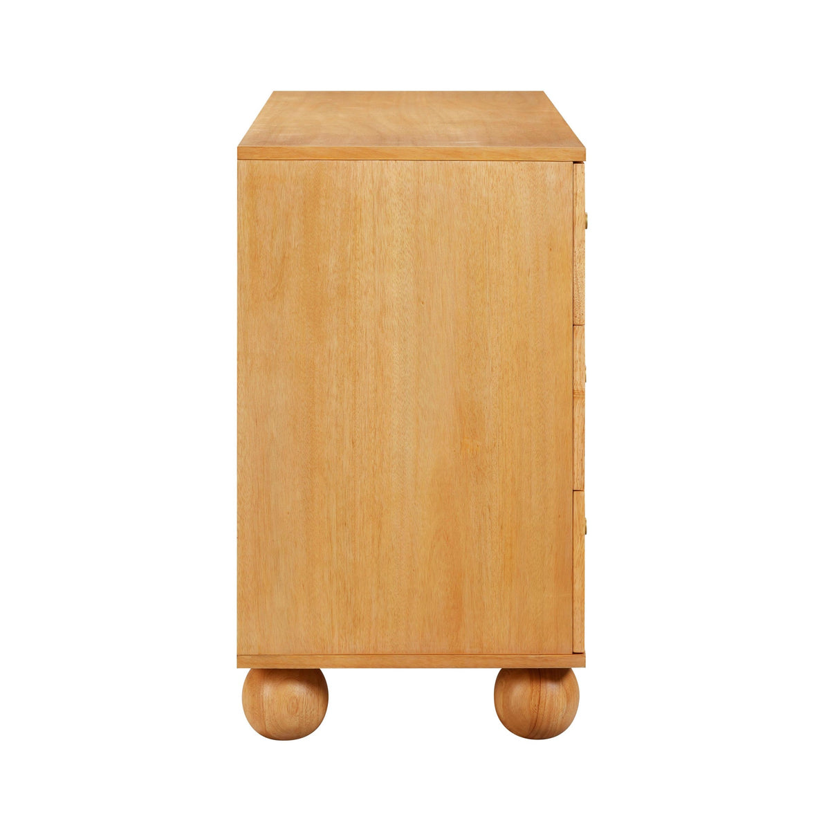 Grappa Natural Wood & Rattan Wavy Dresser | BeBoldFurniture