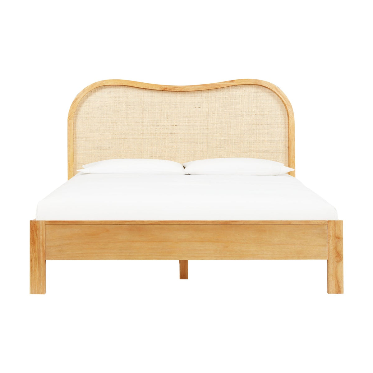 Grappa Natural Wood & Rattan Bed | BeBoldFurniture