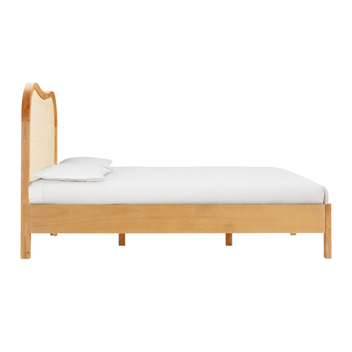 Grappa Natural Wood & Rattan Bed | BeBoldFurniture